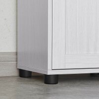VASAGLE Badschrank weiß 40,0 x 30,0 x 165,0 cm