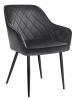 SONGMICS Sessel dunkelgrau schwarz Stoff 62,5 x 60,0 x...