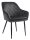 SONGMICS Sessel dunkelgrau schwarz Stoff 62,5 x 60,0 x 85,0 cm, 1 St.