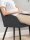 SONGMICS Sessel dunkelgrau schwarz Stoff 62,5 x 60,0 x 85,0 cm, 1 St.