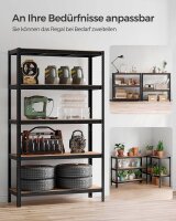 SONGMICS Schwerlastregal GLR060B01 schwarz 120,0 x 60,0 x 200,0 cm
