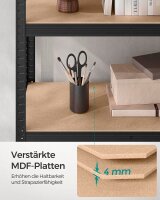 SONGMICS Schwerlastregal GLR060B01 schwarz 120,0 x 60,0 x 200,0 cm
