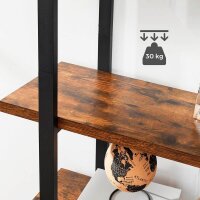 VASAGLE Bücherregal braun, schwarz 105,0 x 33,5 x 177,5 cm, 1 St.