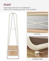 VASAGLE Kleiderständer braun Metall 6 Haken 100,0 x 160,0 cm, 1 St.