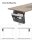 SONGMICS elektrisch höhenverstellbarer Schreibtisch greige rechteckig, C-Fuß-Gestell weiß 140,0 x 60,0 cm