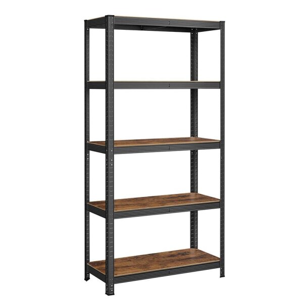 SONGMICS Schwerlastregal GLR040B11 schwarz, braun 90,0 x 40,0 x 180,0 cm