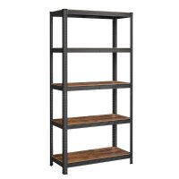 SONGMICS Schwerlastregal GLR040B11 schwarz, braun 90,0 x...