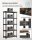 SONGMICS Schwerlastregal GLR040B11 schwarz, braun 90,0 x 40,0 x 180,0 cm