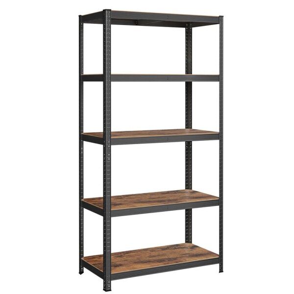 SONGMICS Schwerlastregal GLR050B11 schwarz, braun 100,0 x 50,0 x 200,0 cm