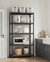 SONGMICS Schwerlastregal GLR050B11 schwarz, braun 100,0 x 50,0 x 200,0 cm