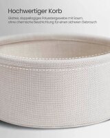 VASAGLE Beistelltisch rund Spanplatte grau 45,0 x 45,0 x 50,0 cm, 1 St.