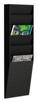 PAPERFLOW Wandprospekthalter schwarz DIN A4 6...