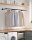 SONGMICS Wandgarderobe schwarz Metall 170,0 x 7,0 cm, 1 St.