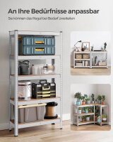 SONGMICS Schwerlastregal GLR030E01 silber 75,0 x 30,0 x 150,0 cm