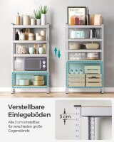 SONGMICS Schwerlastregal GLR030E01 silber 75,0 x 30,0 x 150,0 cm