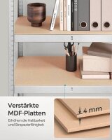 SONGMICS Schwerlastregal GLR030E01 silber 75,0 x 30,0 x 150,0 cm