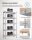 SONGMICS Schwerlastregal GLR030E01 silber 75,0 x 30,0 x 150,0 cm