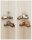 VASAGLE Wandregale-Set vintagebraun, schwarz 29,0 / 40,0 x 14,0 x 4,0 cm, 1 Set