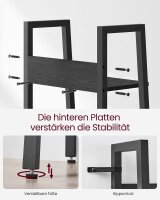 VASAGLE Bücherregal schwarz 33,8 x 30,0 x 170,0 cm, 1 St.