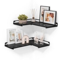 VASAGLE Wandregale-Set schwarz 29,0 / 40,0 x 14,0 x 4,0...