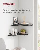 VASAGLE Wandregale-Set schwarz 29,0 / 40,0 x 14,0 x 4,0 cm, 1 Set