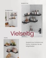 VASAGLE Wandregale-Set schwarz 29,0 / 40,0 x 14,0 x 4,0 cm, 1 Set