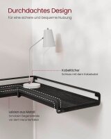 VASAGLE Wandregale-Set schwarz 29,0 / 40,0 x 14,0 x 4,0 cm, 1 Set