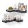 VASAGLE Wandregale-Set schwarz 29,0 / 40,0 x 14,0 x 4,0 cm, 1 Set