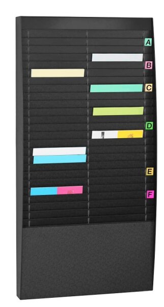 PAPERFLOW Sortiertafel schwarz DIN A4 50 Fächern 54,4 x 12,9 x 112,0 cm, 1 St.