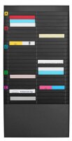 PAPERFLOW Sortiertafel schwarz DIN A4 50 Fächern...