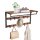 VASAGLE Wandgarderobe braun Holz 10 Haken 80,0 x 42,0 cm, 1 St.