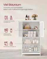 VASAGLE Badschrank weiß 60,0 x 30,0 x 110,0 cm