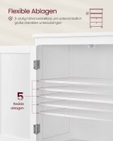 VASAGLE Badschrank weiß 60,0 x 30,0 x 110,0 cm