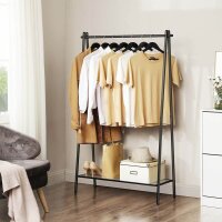 SONGMICS Kleiderständer HSR23BK schwarz Metall 92,5 x 153,0 cm, 1 St.