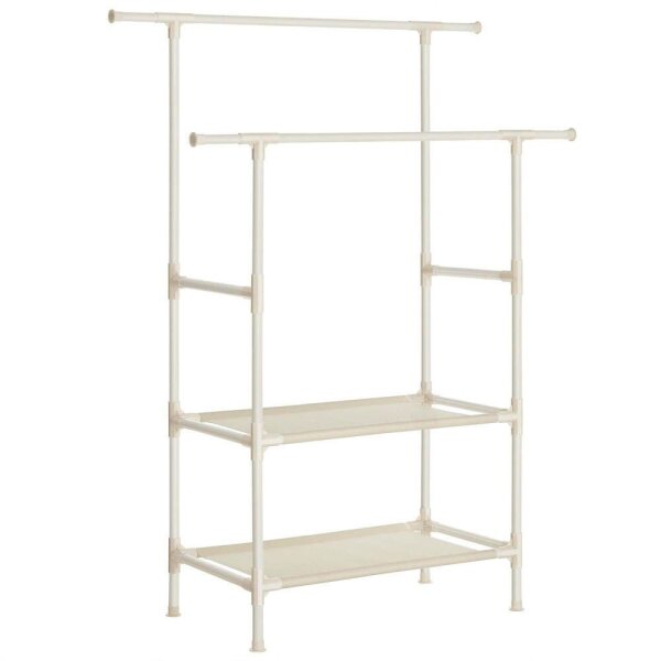 SONGMICS Kleiderständer RDR02WT weiß Metall 114,0 x 139,0 / 171,0 cm, 1 St.