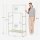 SONGMICS Kleiderständer RDR01WT weiß Metall 83,0 x 157,0 cm, 1 St.