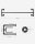 SONGMICS Wandgarderobe schwarz Metall 112,0 x 29,3 cm, 2 St.