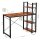 VASAGLE Schreibtisch braun rechteckig, 4-Fuß-Gestell schwarz 120,0 x 56,0 cm