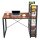 VASAGLE Schreibtisch braun rechteckig, 4-Fuß-Gestell schwarz 120,0 x 56,0 cm