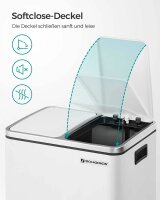 SONGMICS Mülltrenner 2x 15,0 l weiß, 1 St.