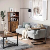 VASAGLE Regalschrank, LSC66BX braun 60,0 x 35,0 x 124,5 cm, 1 St.