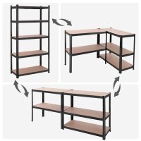 SONGMICS Schwerlastregal GLR040B01 schwarz 90,0 x 40,0 x 180,0 cm