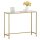 VASAGLE Konsolentisch rechteckig Glas gold 100,0 x 35,0 x 80,0 cm, 1 St.