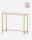 VASAGLE Konsolentisch rechteckig Glas gold 100,0 x 35,0 x 80,0 cm, 1 St.