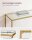 VASAGLE Konsolentisch rechteckig Glas gold 100,0 x 35,0 x 80,0 cm, 1 St.