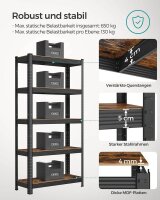 SONGMICS Schwerlastregal GLR030B01 schwarz 75,0 x 30,0 x 150,0 cm