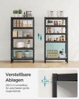 SONGMICS Schwerlastregal GLR030B01 schwarz 75,0 x 30,0 x 150,0 cm