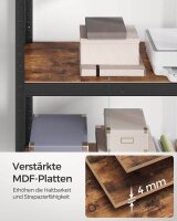 SONGMICS Schwerlastregal GLR030B01 schwarz 75,0 x 30,0 x 150,0 cm