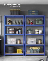 SONGMICS Schwerlastregal GLR050Q01 blau 100,0 x 50,0 x 200,0 cm
