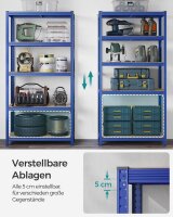 SONGMICS Schwerlastregal GLR050Q01 blau 100,0 x 50,0 x 200,0 cm